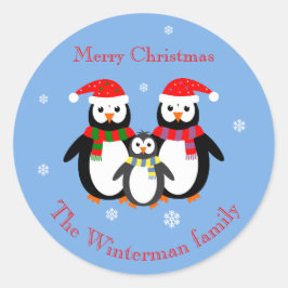 Pegatina Redonda Pergaminos de navidades pequeños texto editable az