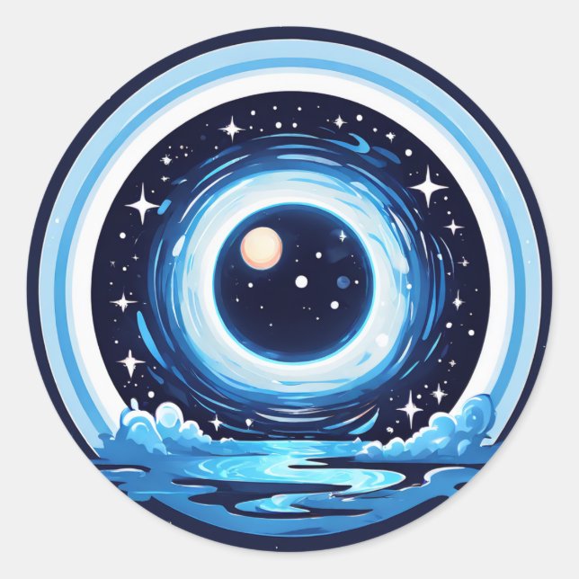 Pegatina Redonda perlado (Anverso)