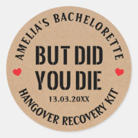 Pero ¿Te Moriste? Kit de Resaca para Despedida de 