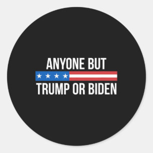 Pegatina Redonda Pero Trump O Biden -