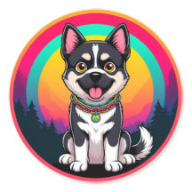 Perro de dibujos animados juguetón