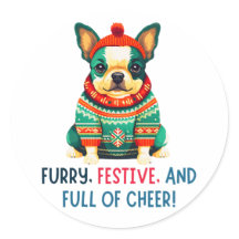 Perro Navidad cálido y difuso