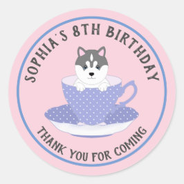 Pegatina Redonda Perro personalizado