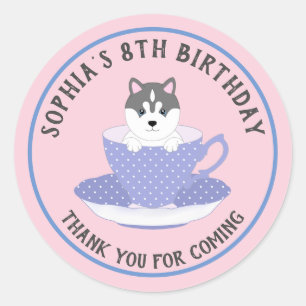 Pegatina Redonda Perro personalizado