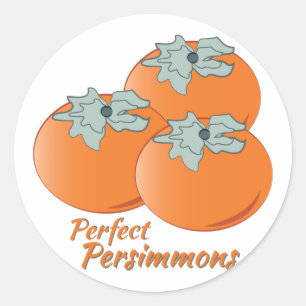 Pegatina Redonda Persimmons perfecto