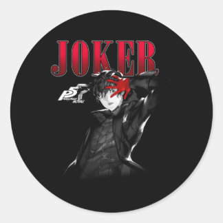 Pegatina Redonda Persona 5 Joker Neutral