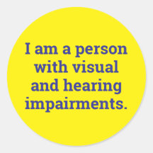 persona con discapacidad visual y auditiva