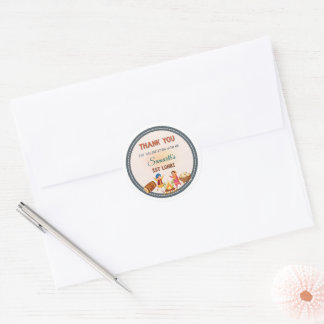 Pegatina Redonda Personalised round Lohri-themed Sticker