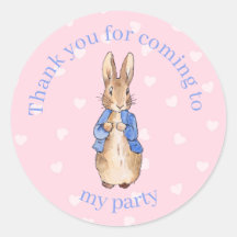 Personaliza a Peter el conejo ducha bebé Gracias