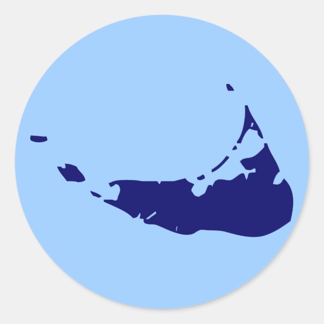 PEGATINA REDONDA PERSONALIZABLE NAVY NANTUCKET (Anverso)