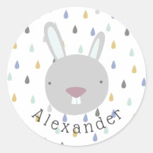 Personalizable Nombre Conejo Cute
