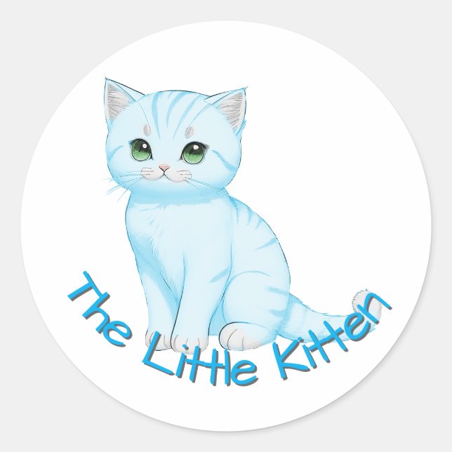 Pegatina Redonda Personalizable Nursery (Anverso)