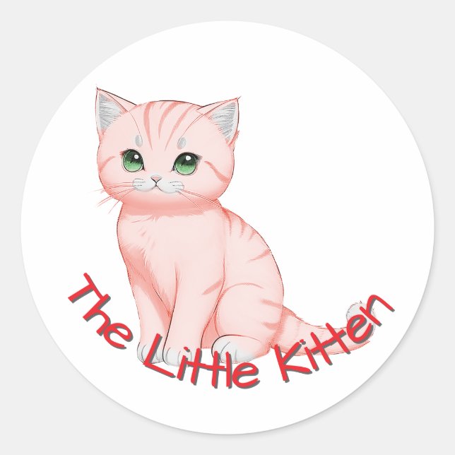 Pegatina Redonda Personalizable Nursery (Anverso)