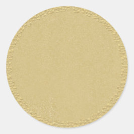 Pegatina Redonda Personalizable simple oro