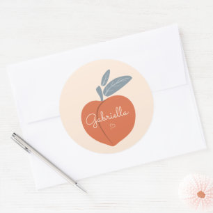 Pegatina Redonda Personalización de Peach
