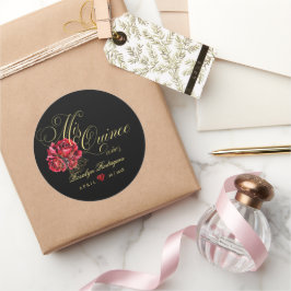 Pegatina Redonda Personalizada la Quinceanera 15ª fiesta de cumplea