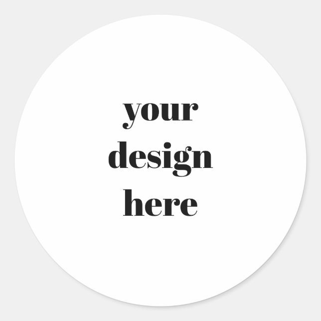 Pegatina Redonda Personalizado (Anverso)