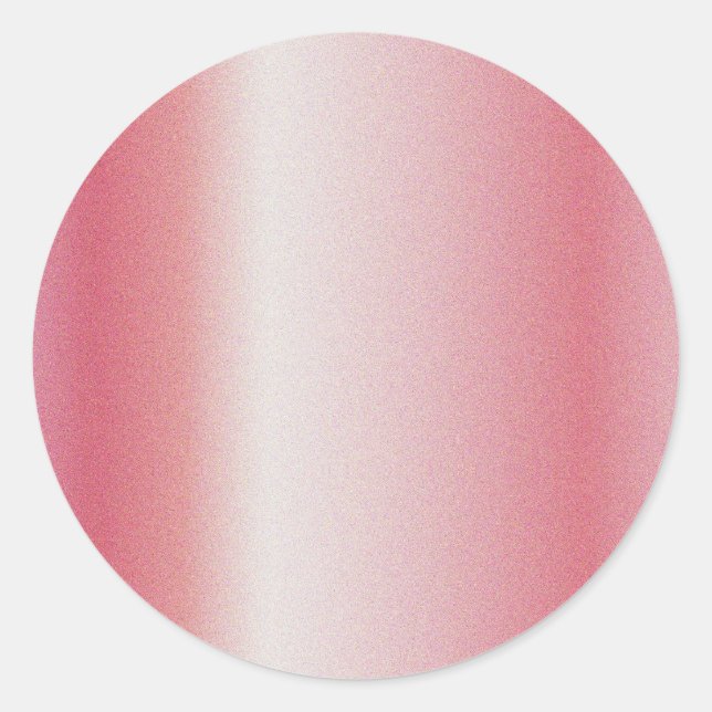 Pegatina Redonda Personalizado Añadir su Rosa de logotipo de texto  (Anverso)