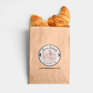 Pegatina Redonda Personalizado Bakery Business Home Startup