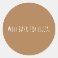 Personalizado Bark Por Perro Pizza Diciendo Modern