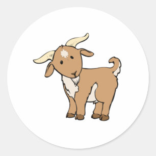 Pegatina Redonda Personalizado Billy Goat