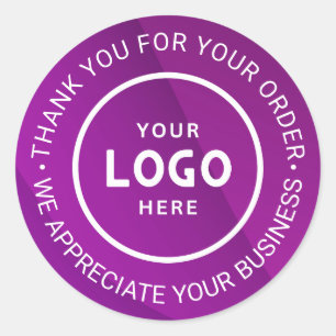 Pegatina Redonda Personalizado Business Logo Company Branded Gracia