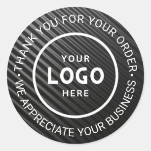 Pegatina Redonda Personalizado Business Logo Company Branded Gracia