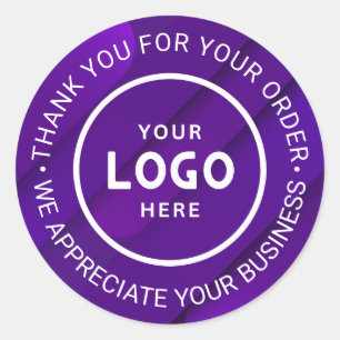 Pegatina Redonda Personalizado Business Logo Company Branded Gracia
