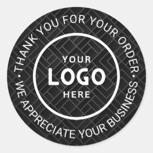 Pegatina Redonda Personalizado Business Logo Company Branded Gracia