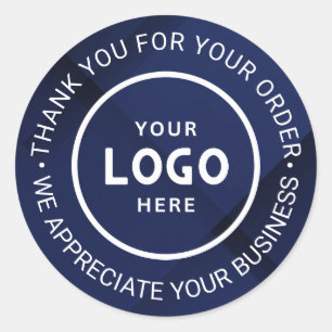 Pegatina Redonda Personalizado Business Logo Company Branded Gracia