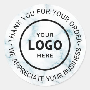 Pegatina Redonda Personalizado Business Logo Company Branded Gracia