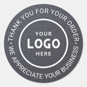 Pegatina Redonda Personalizado Business Logo Company Branded Gracia