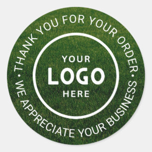 Pegatina Redonda Personalizado Business Logo Company Branded Gracia