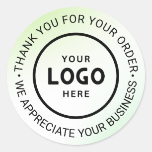 Pegatina Redonda Personalizado Business Logo Company Branded Gracia