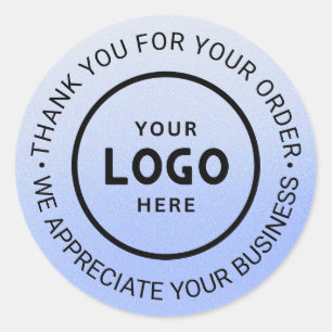 Pegatina Redonda Personalizado Business Logo Company Branded Gracia