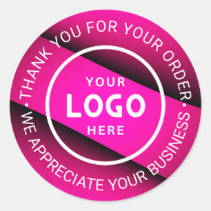 Pegatina Redonda Personalizado Business Logo Company Branded Gracia