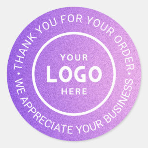 Pegatina Redonda Personalizado Business Logo Company Branded Gracia