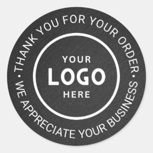 Pegatina Redonda Personalizado Business Logo Company Branded Gracia