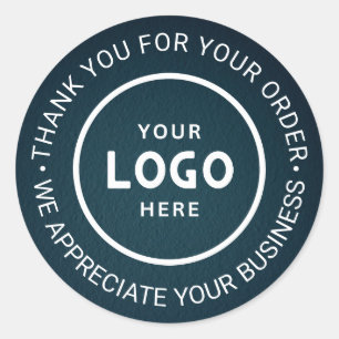 Pegatina Redonda Personalizado Business Logo Company Branded Gracia