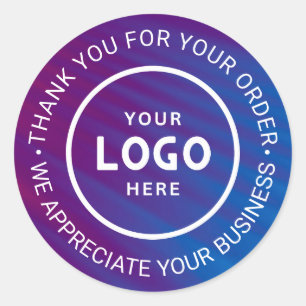 Pegatina Redonda Personalizado Business Logo Company Branded Gracia