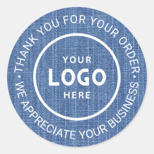 Pegatina Redonda Personalizado Business Logo Company Branded Gracia