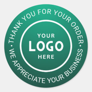 Pegatina Redonda Personalizado Business Logo Company Branded Gracia