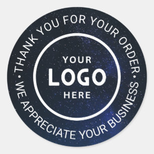 Pegatina Redonda Personalizado Business Logo Company Branded Gracia