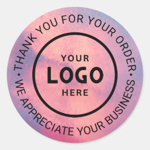 Pegatina Redonda Personalizado Business Logo Company Branded Gracia