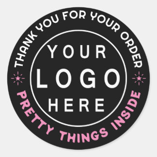 Pegatina Redonda Personalizado Business Logo Company Branded Gracia