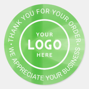 Pegatina Redonda Personalizado Business Logo Company Branded Gracia