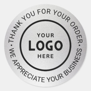 Pegatina Redonda Personalizado Business Logo Company Branded Gracia