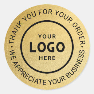 Pegatina Redonda Personalizado Business Logo Company Branded Gracia