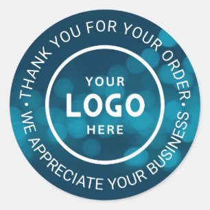 Pegatina Redonda Personalizado Business Logo Company Branded Gracia