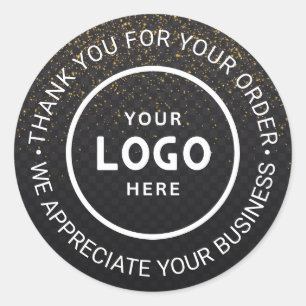 Pegatina Redonda Personalizado Business Logo Company Branded Gracia